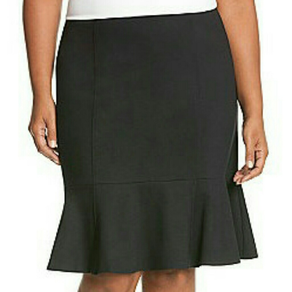 Black skirt with flair bottom