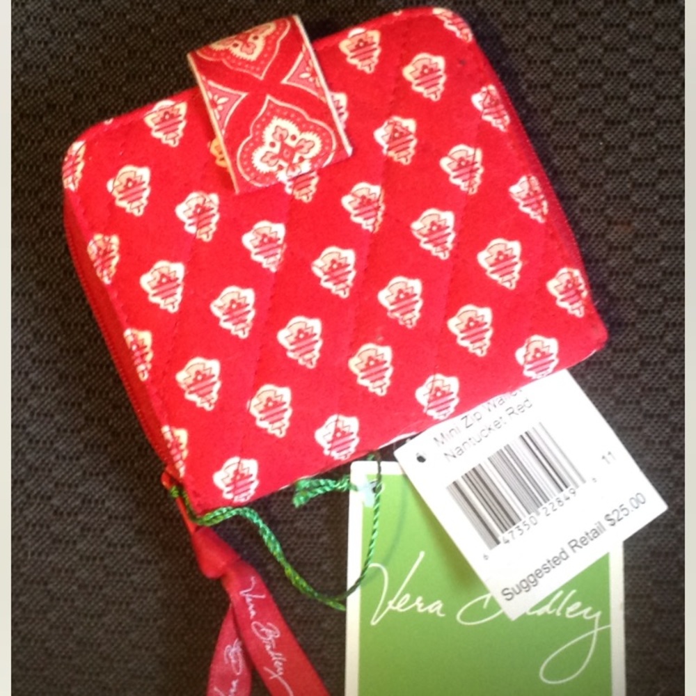 NWT Vera Bradley Retired Mini Zip Wallet