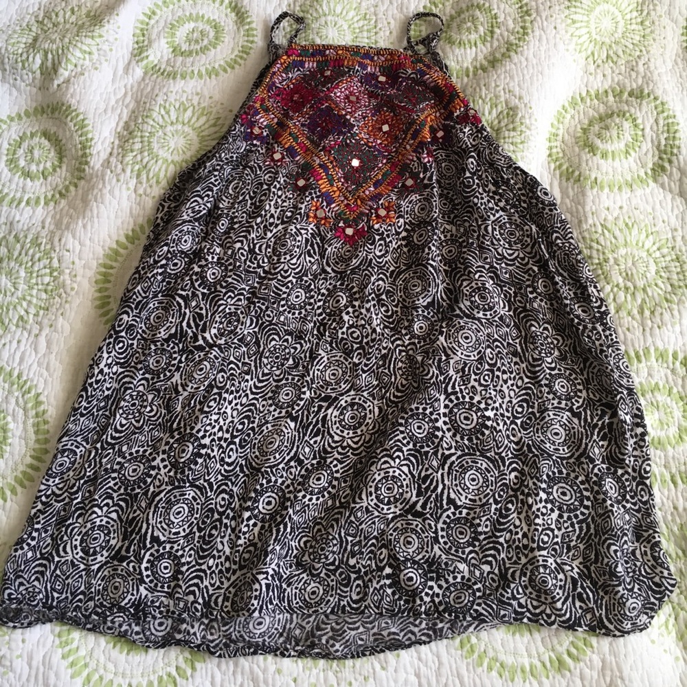 Urban outfitters embroidered halter top