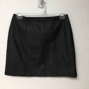NWT Forever 21 Black Faux Leather Skirt