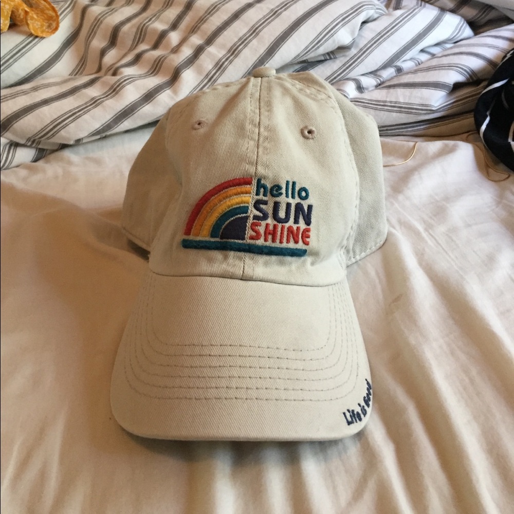 Cream/Tan Hello Sunshine dad hat