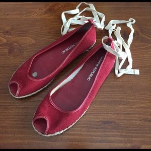 Banana Republic lace up espadrilles