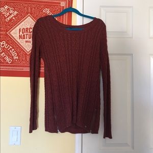 Burnt orange sweater