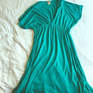 Mossimo teal short-sleeve dress