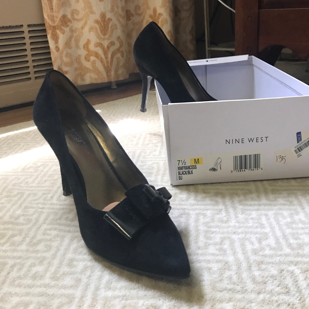 Nine West black high heels