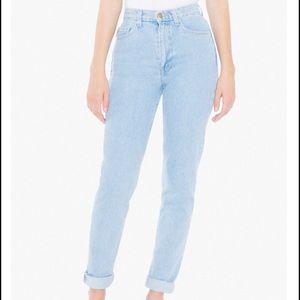 American apparel blue jeans