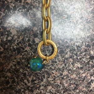 Catherine Popesco blue stone gold bracelet