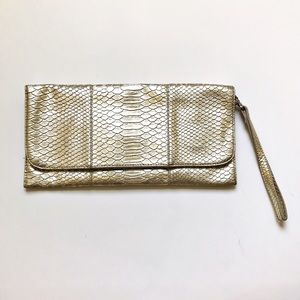 Urban Outfitters Gold Wristlet / Clutch