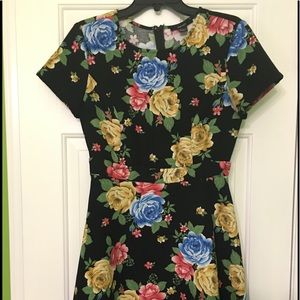 FOREVER 21 Floral Skater Dress