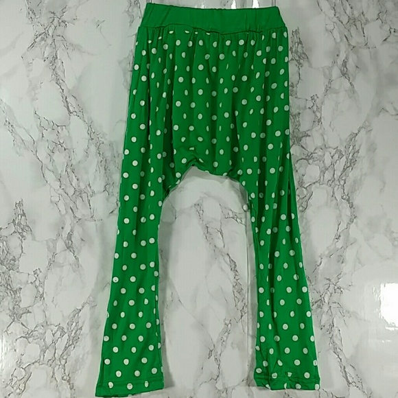 Bottoms Salegreen Polka Dots Harem Pants Kids Poshmark