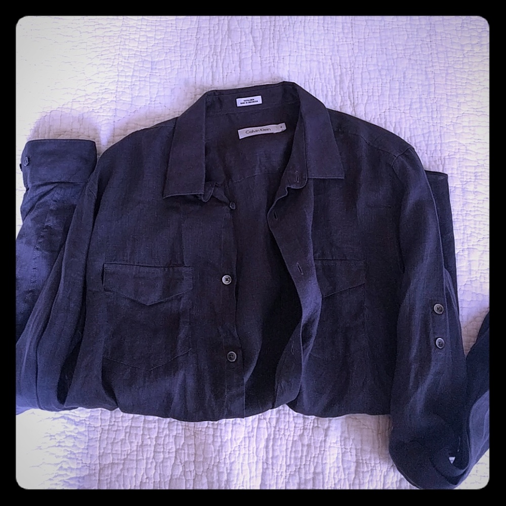 Sexy, beachy linen shirt