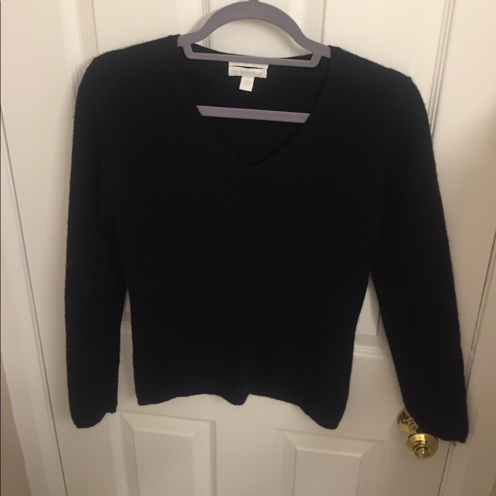 100% cashmere black sweater