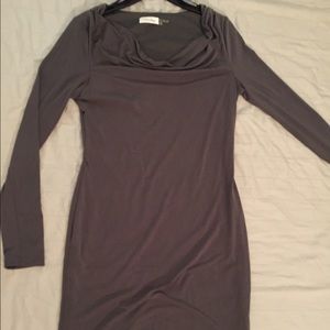 Army green Calvin Klein dress