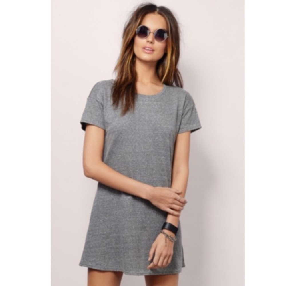 Gray T-shirt dress