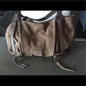 Kooba Jonnie Brown leather and suede hobo bag