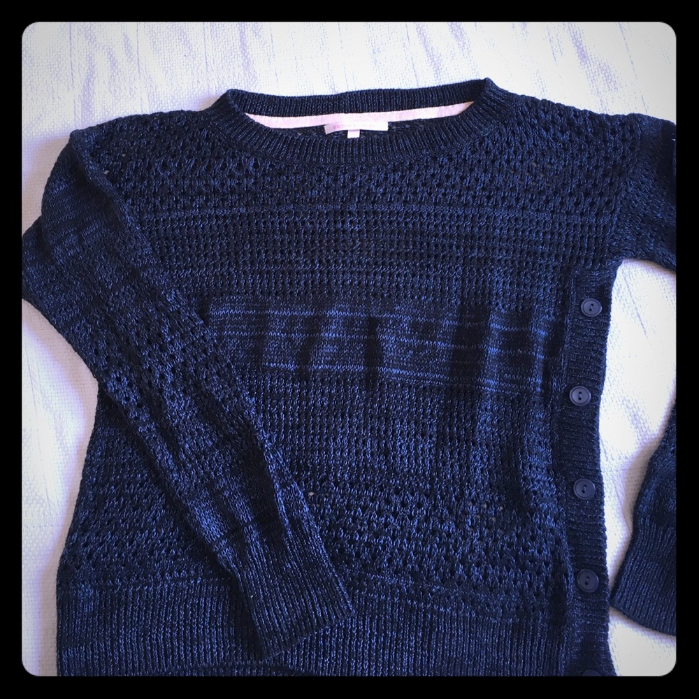 Victoria's Secrey navy blue knit sweater