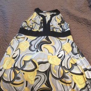 Retro print office dress