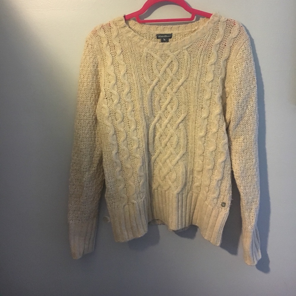 Eddie Bauer Wool Fisherman's Sweater