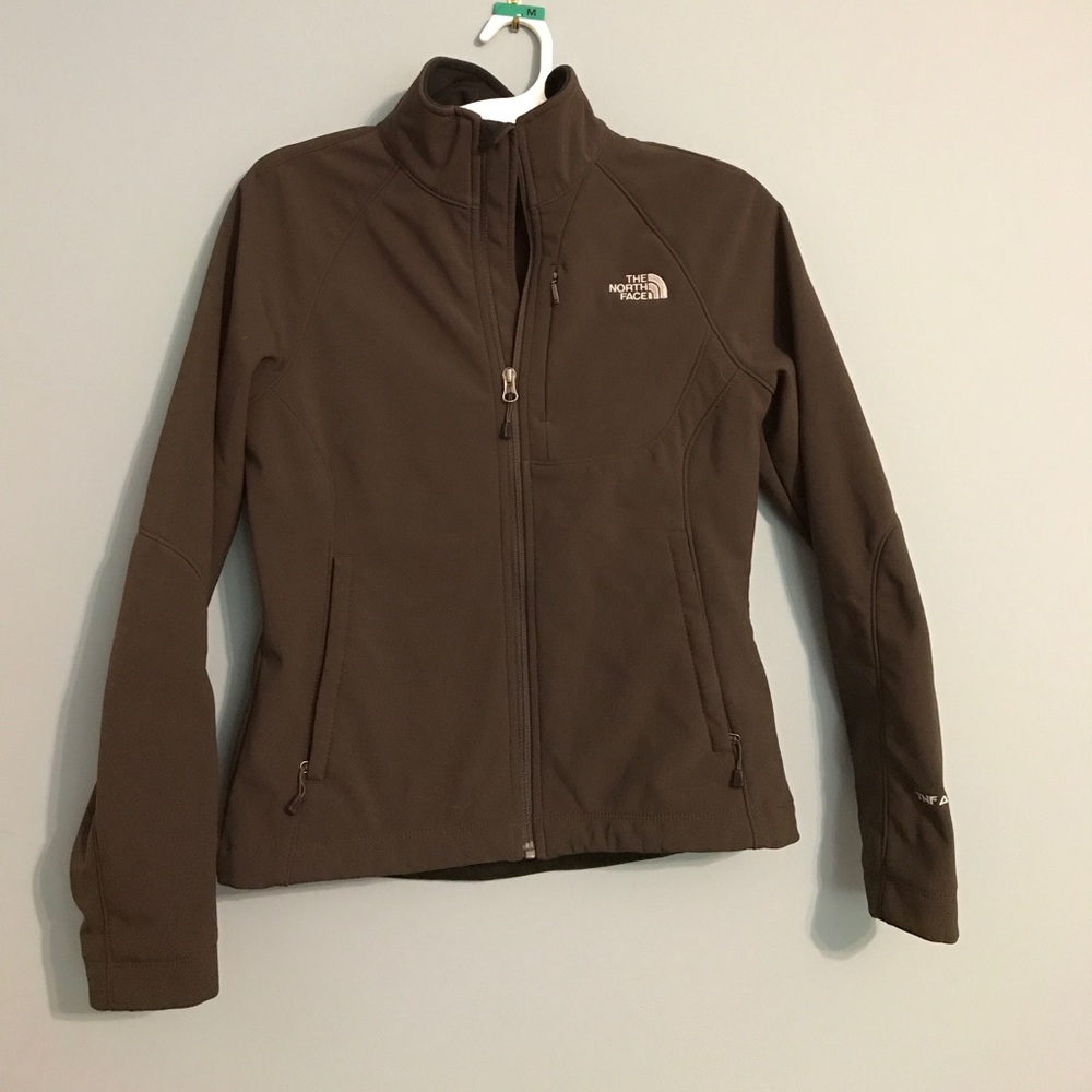 Women's Brown Zipper North Face