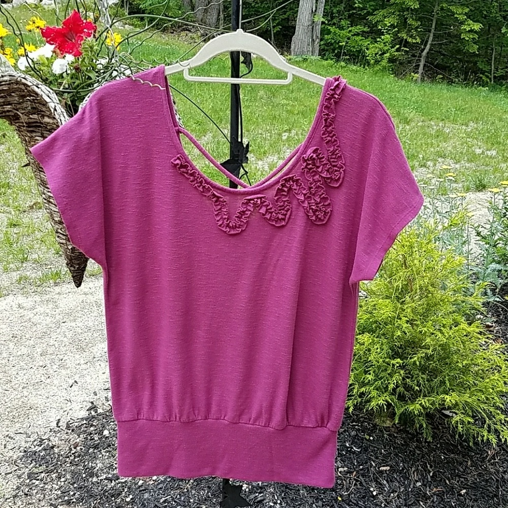 IZ Byer Purple Sweater
