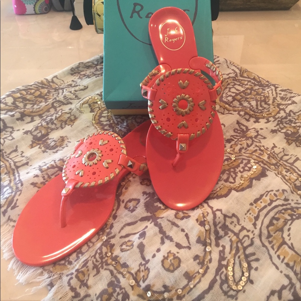Jack Rogers Georgica Jelly. Coral