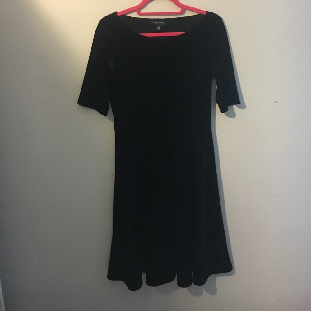 Lands' End Velvet Dress