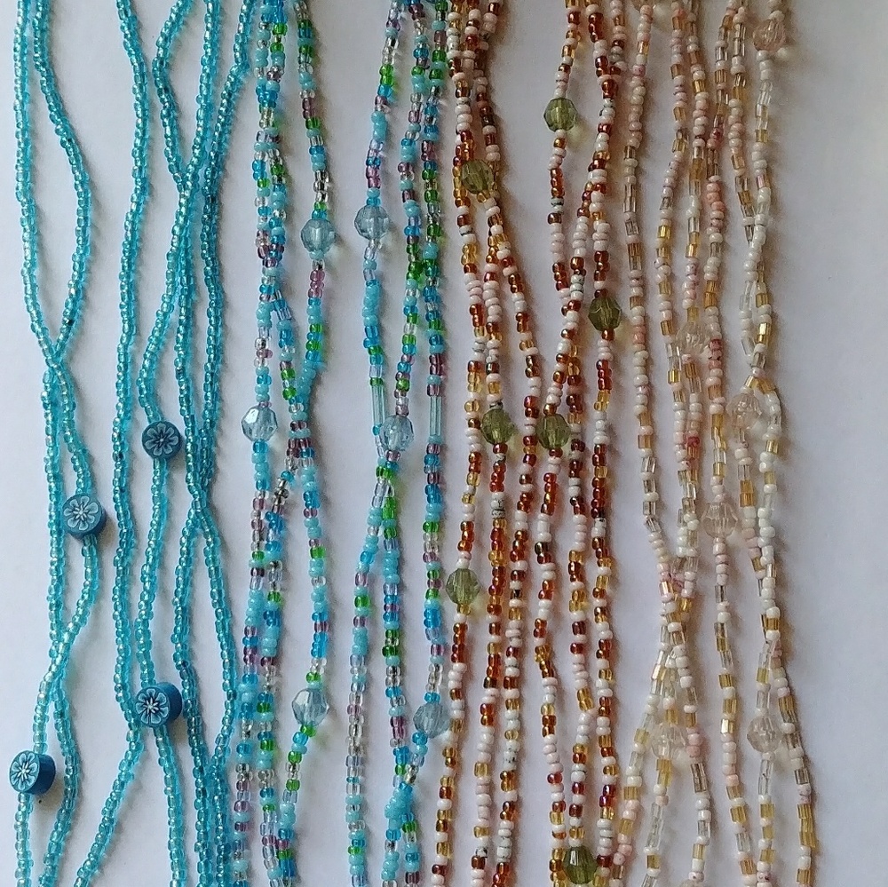 4 beaded necklaces