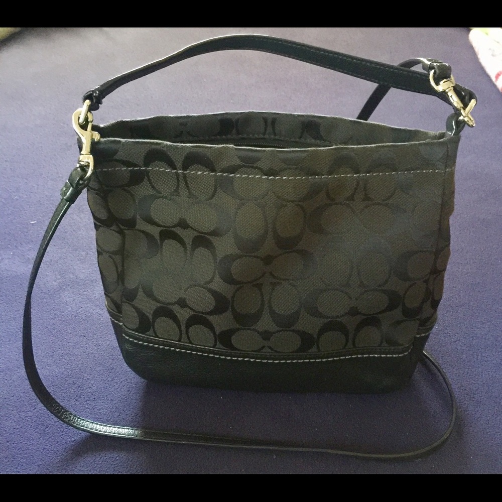 Coach canvass crossbody bag