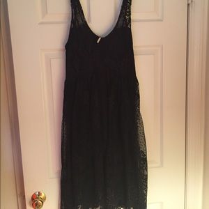 Free People black lace dress size 4