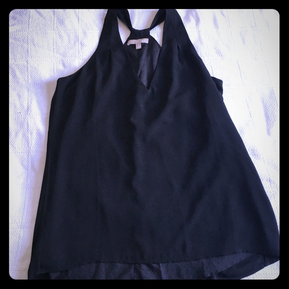 Black v neck tank top