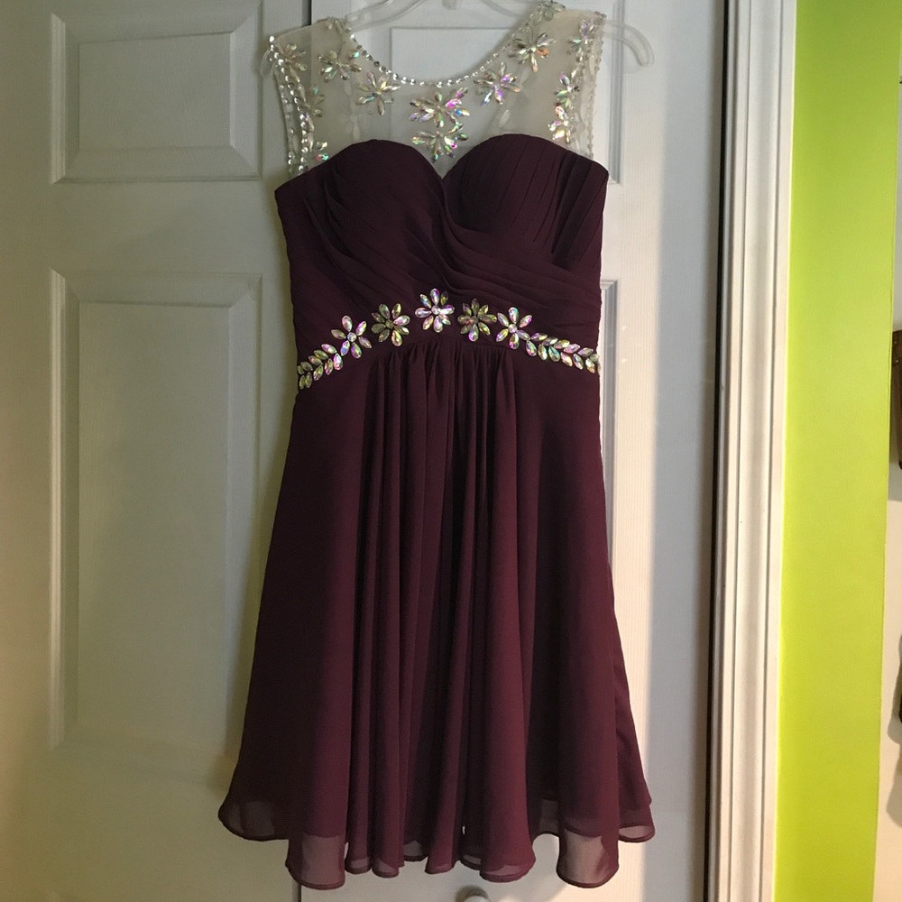 Plum formal dress