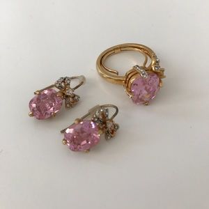Juicy Couture Bow earrings and ring