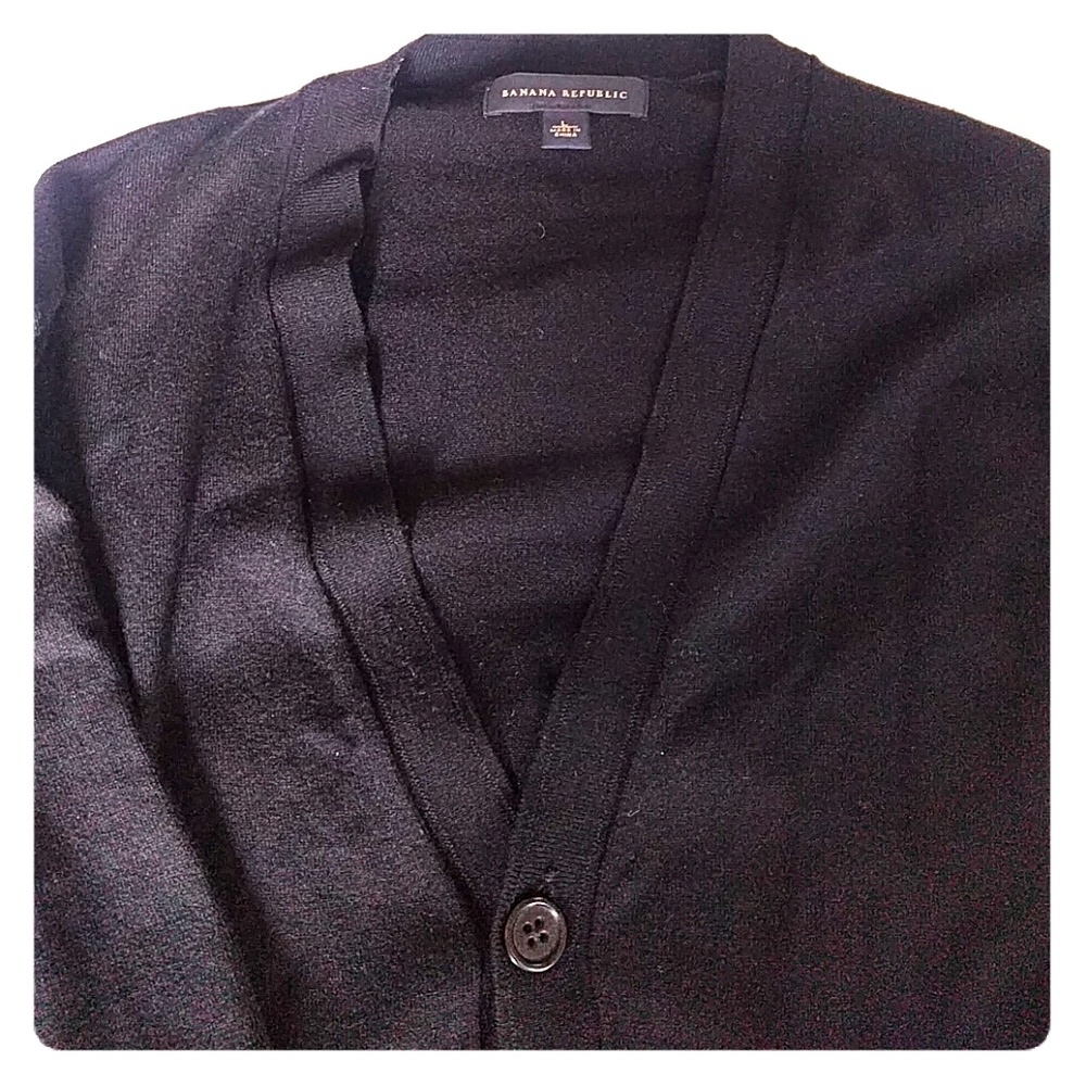 Retro hispter wool silk blend men's cardigan.