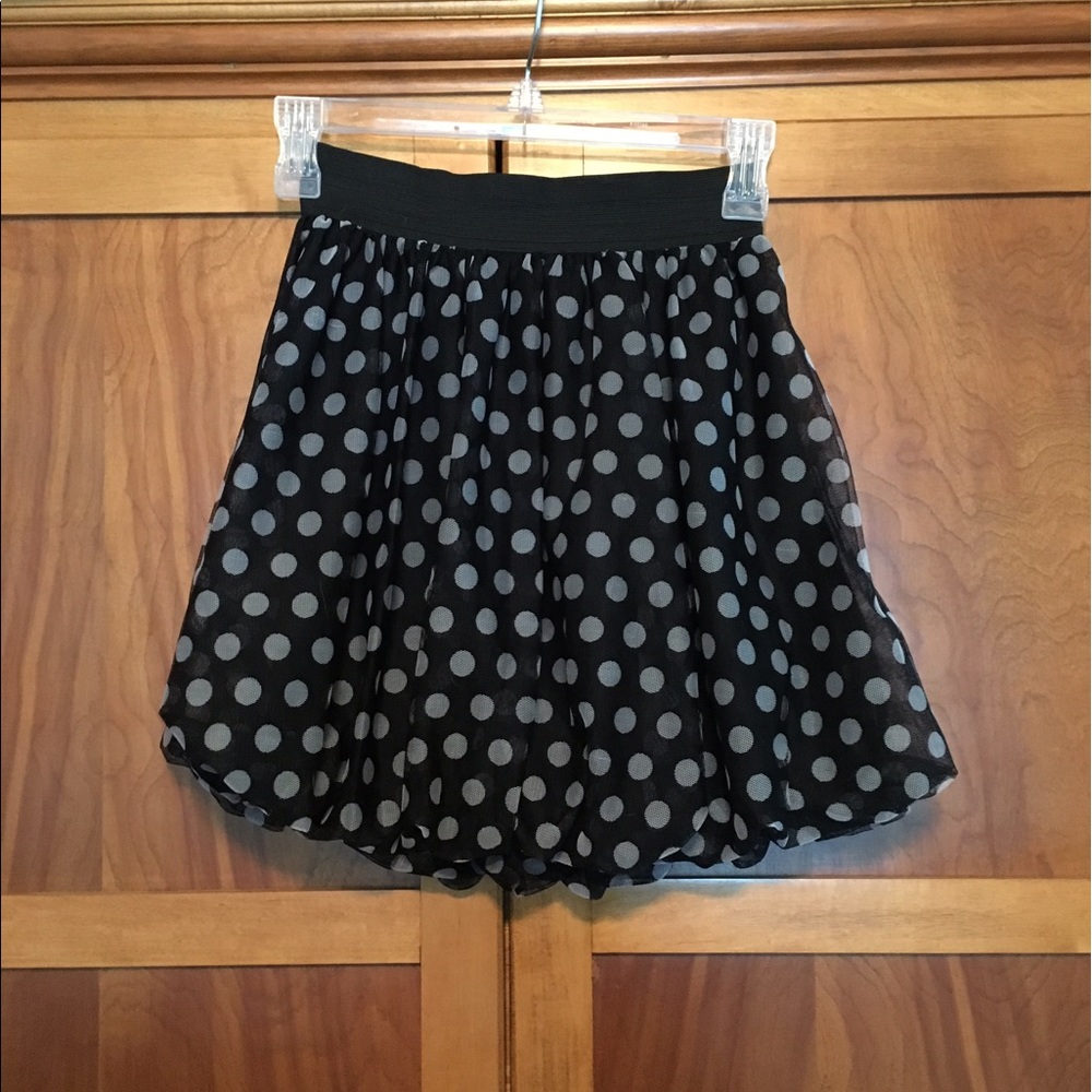 Polka dot bubble skirt
