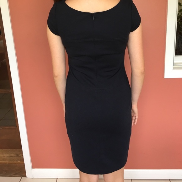 Navy blue midi dress - Picture 2 of 3