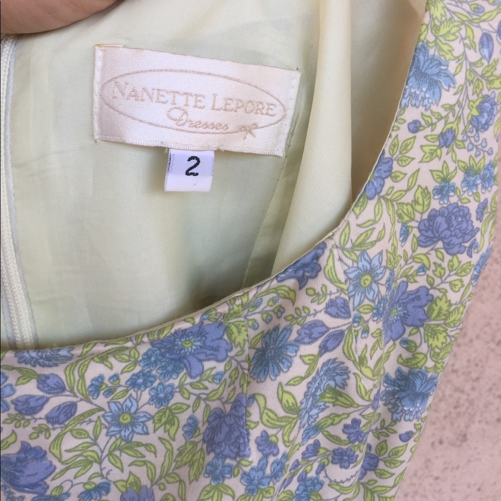 Nanette Lepore floral silk dress size 2