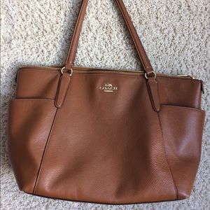 dark brown Coach purse