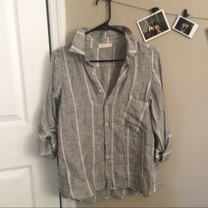 CP SHADES linen button down