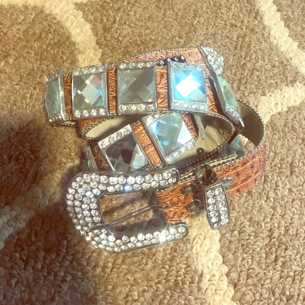 Western rhinestone belt