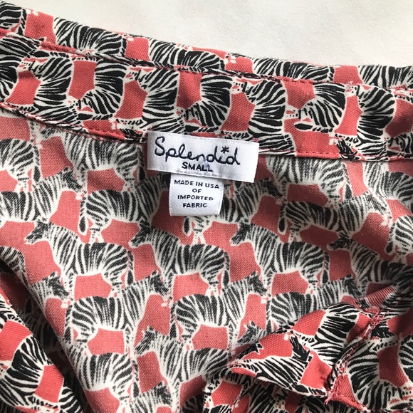 ⭐️$9⭐️. Splendid Zebra Print Shirt - Picture 7 of 7