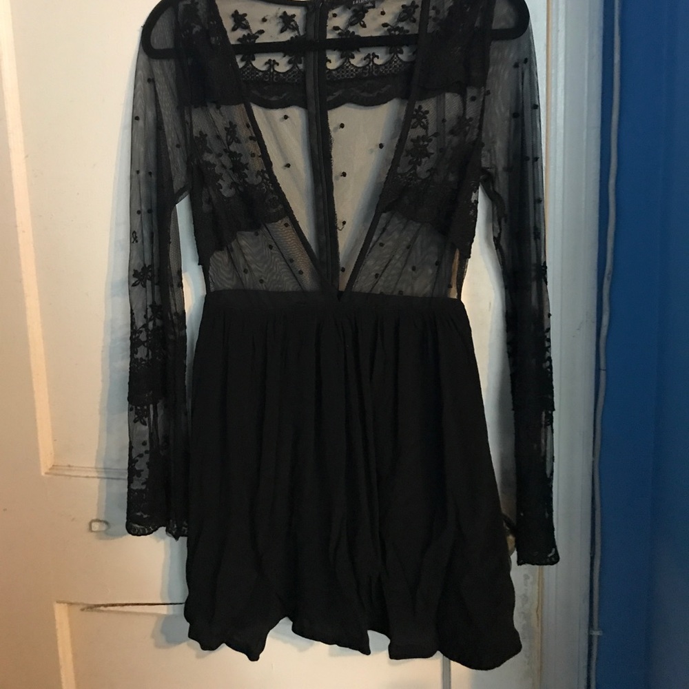 Black dress .