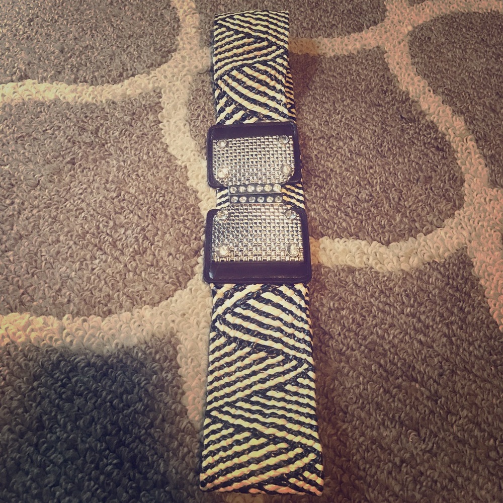 Aztec rhinestone belt