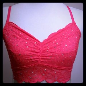 Victorias Secret PINK Embellished Bralette Neon