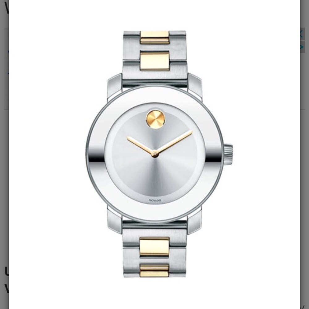 Movado Bold Two Tone Watch