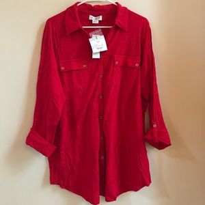 Red blouse