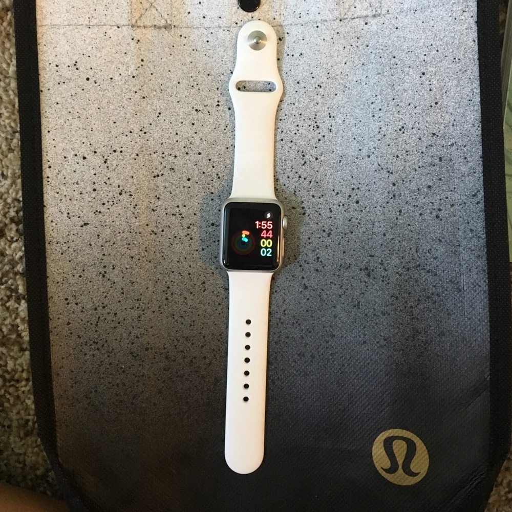Apple Watch band in the color white for 38