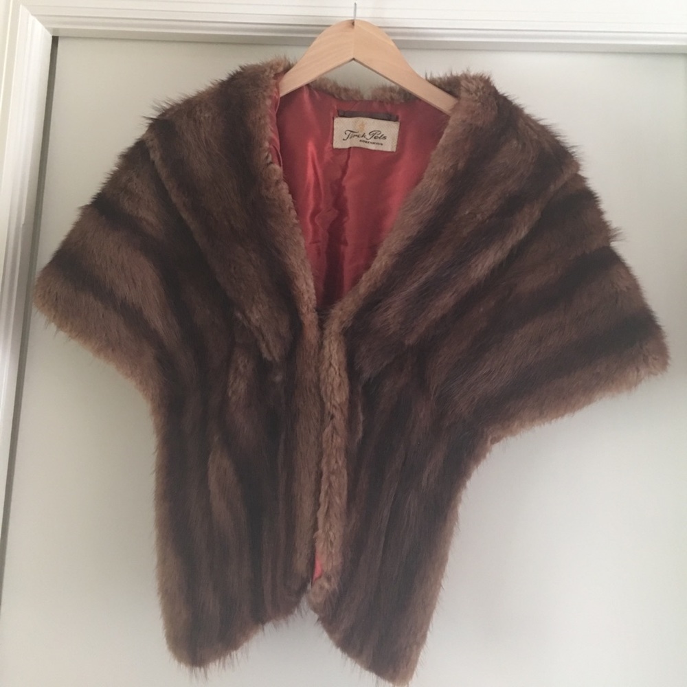 Authentic Antique Mink Stole.