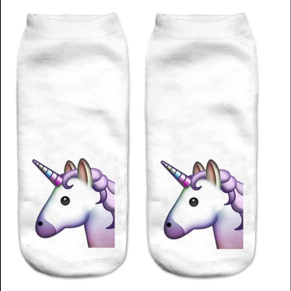 🦄 Fashion Emoji Unicorn Socks 🦄 FUN