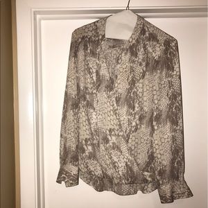 INC International Concepts surplice blouse