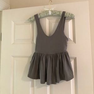 urban outfitters peplum olive colored tank